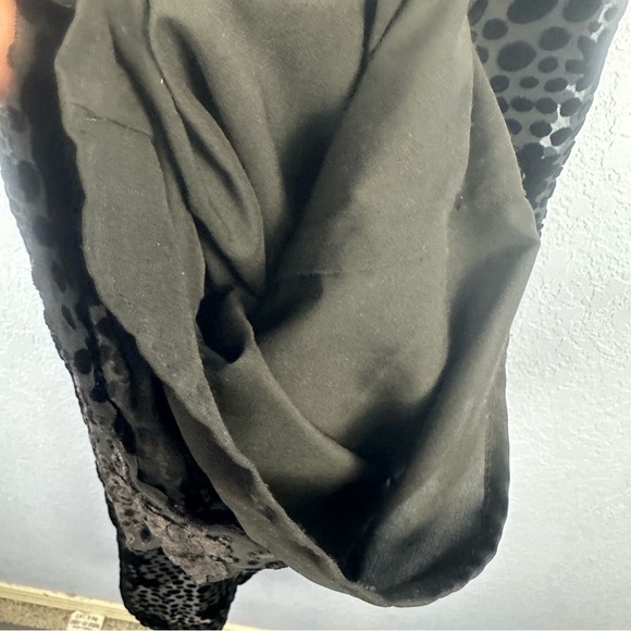 Corey Lynn Calter Melinda Black Velvet Burnout Jumpsuit Made In USA XS - Picture 7 of 11